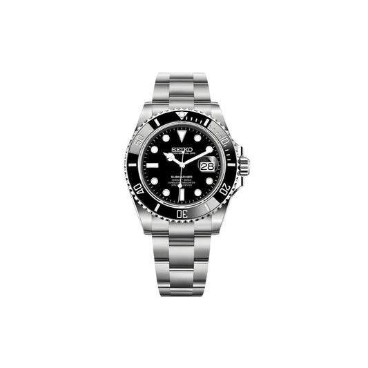SEIKOMARINER CLASSIC BLACK MEN'S MOD WATCH
