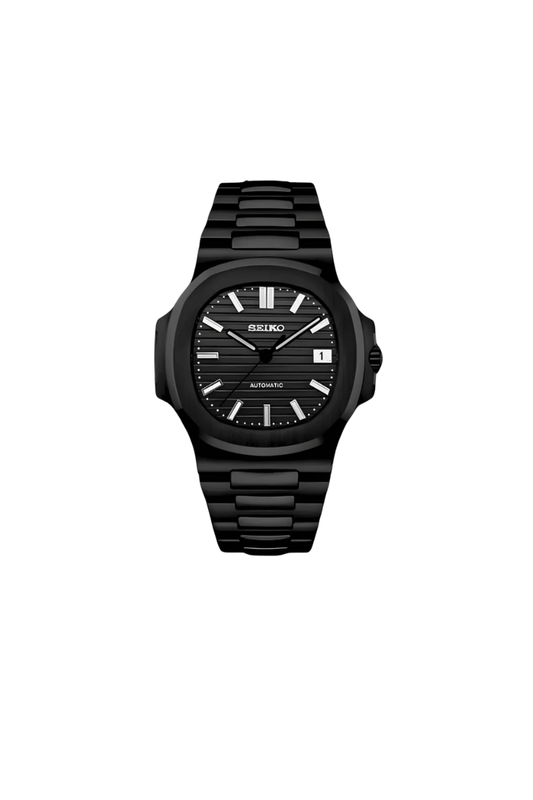 SEIKONAUTILUS FULL BLACK MEN'S WATCH