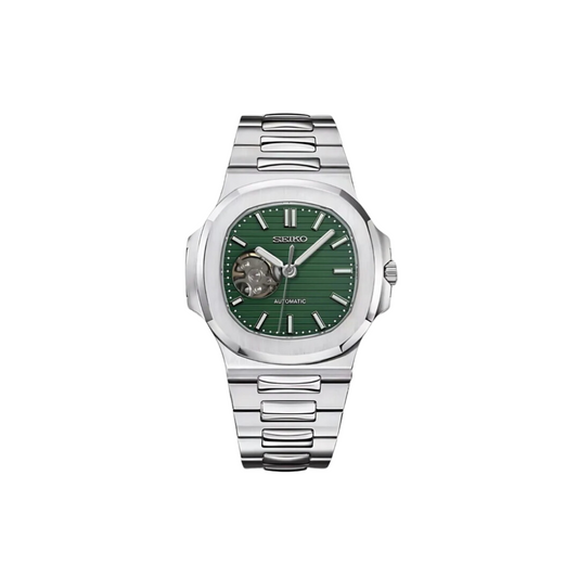 SEIKONAUTILUS SKELETON LEAF GREEN MEN'S WATCH