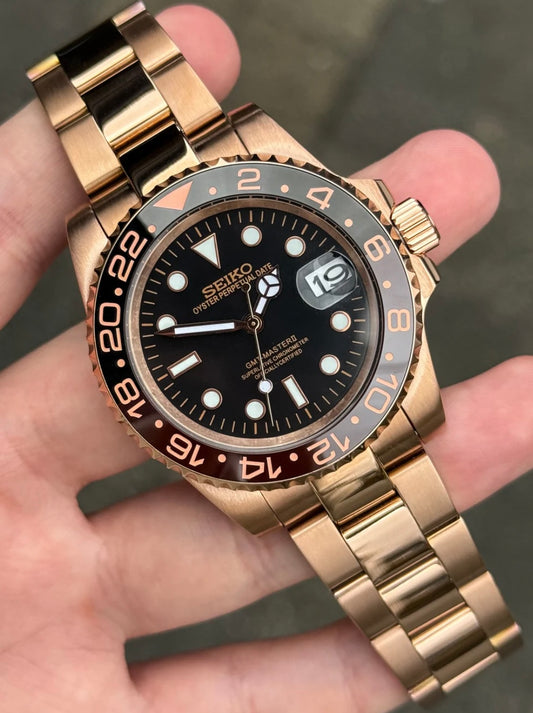 SEIKOGMT FULL ROSE GOLD