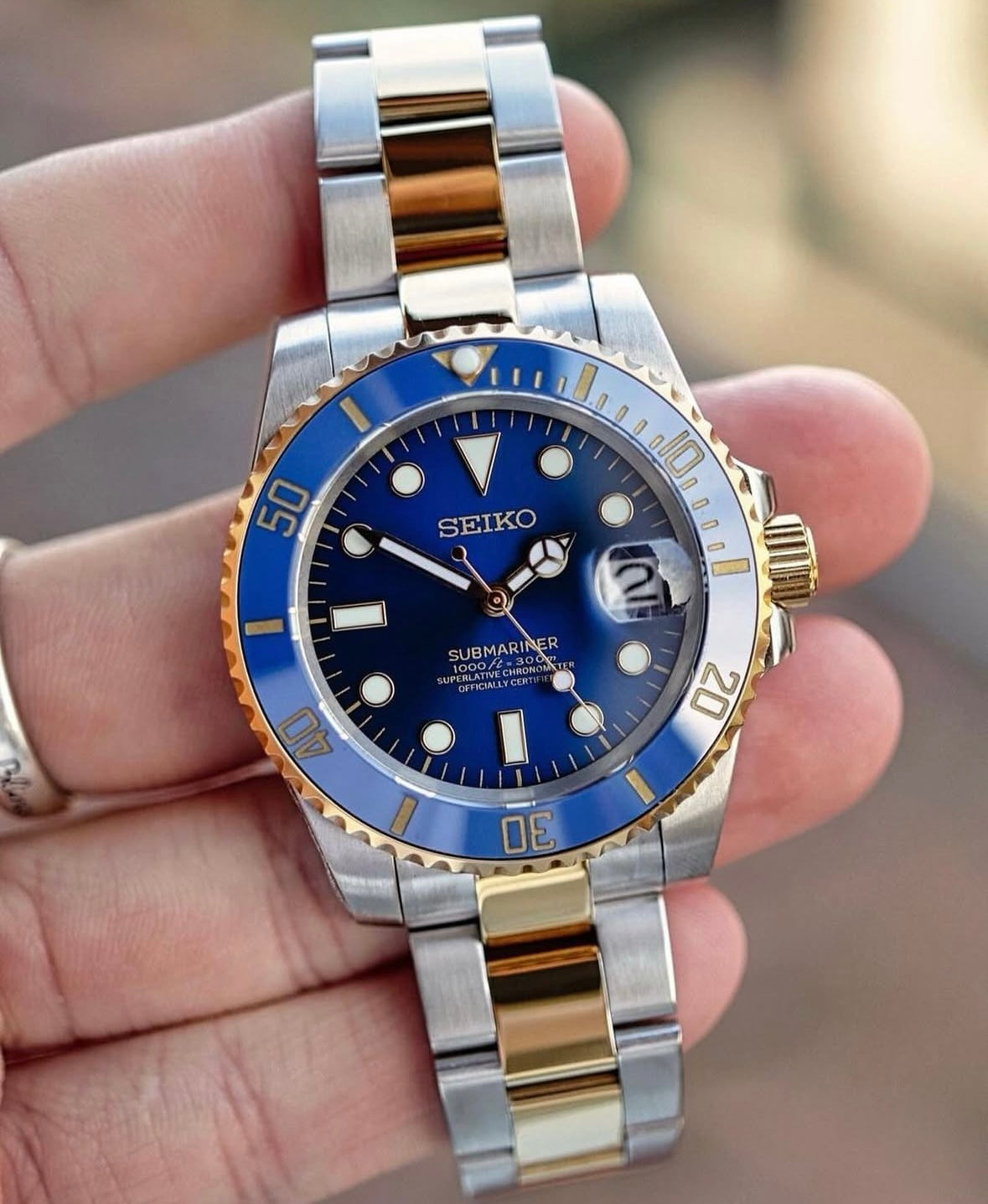 SEIKOMARINER BLUESY MEN'S MOD WATCH
