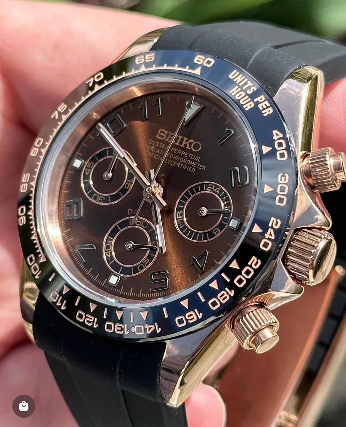 SEIKOTONA BRONZE (RUBBER STRAP) MEN'S WATCH