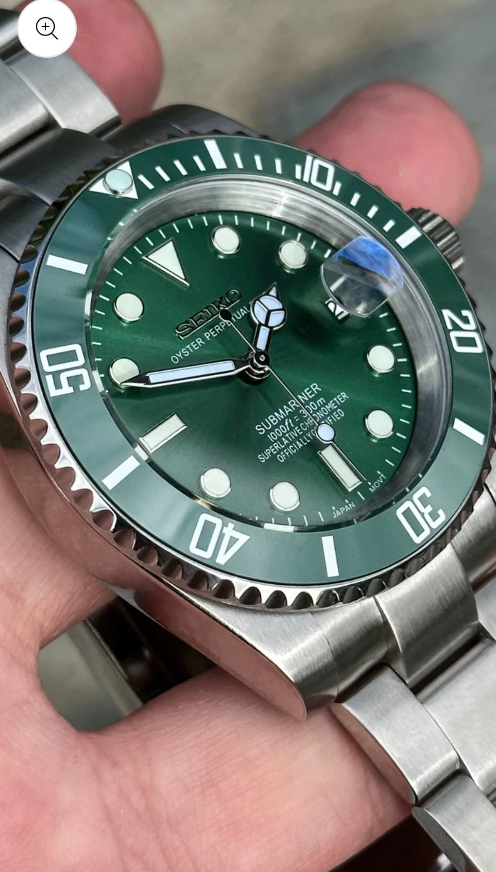 SEIKOMARINER EMERALD MEN'S MOD WATCH