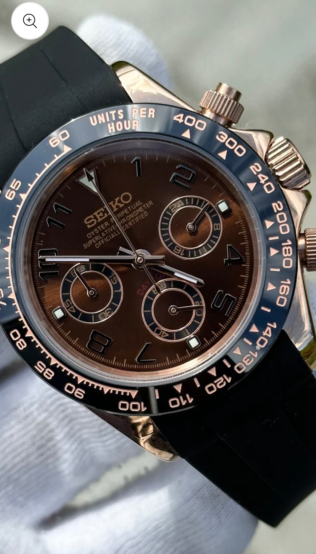 SEIKOTONA BRONZE (RUBBER STRAP) MEN'S WATCH