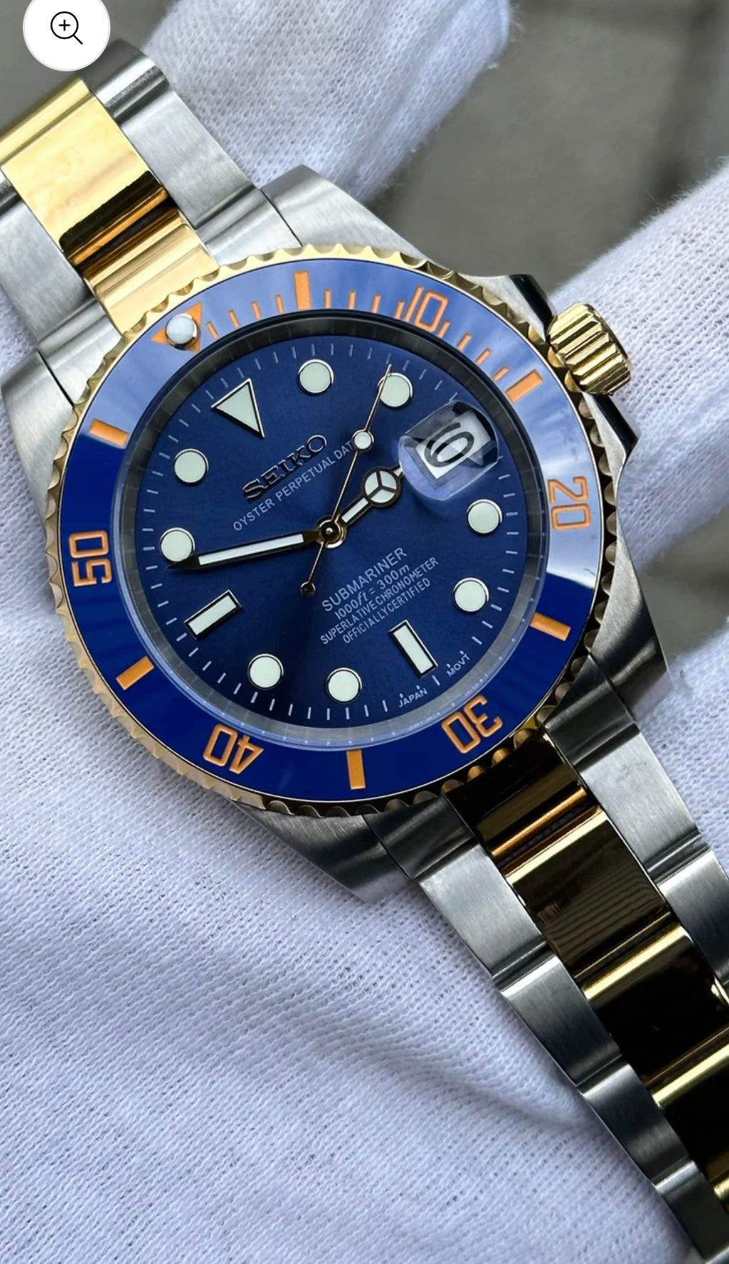 SEIKOMARINER BLUESY MEN'S MOD WATCH