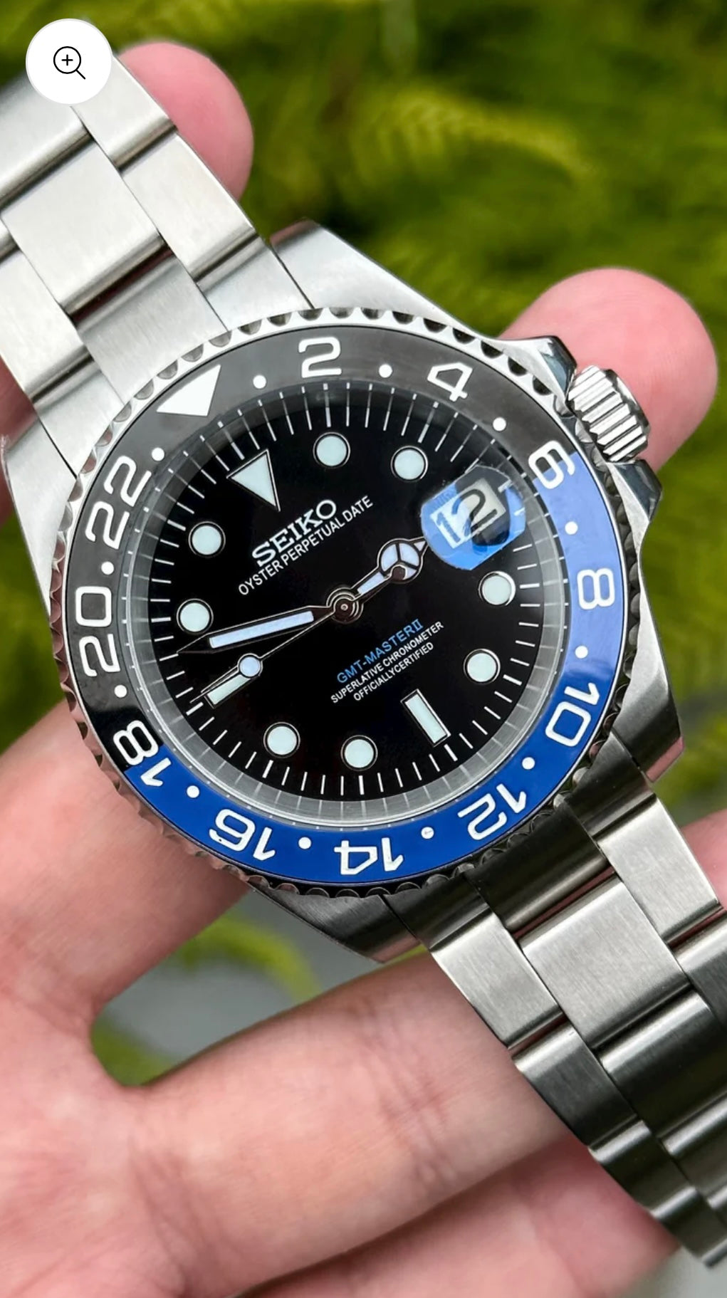 SEIKOGMT CLASSIC BATMAN MEN'S MOD WATCH