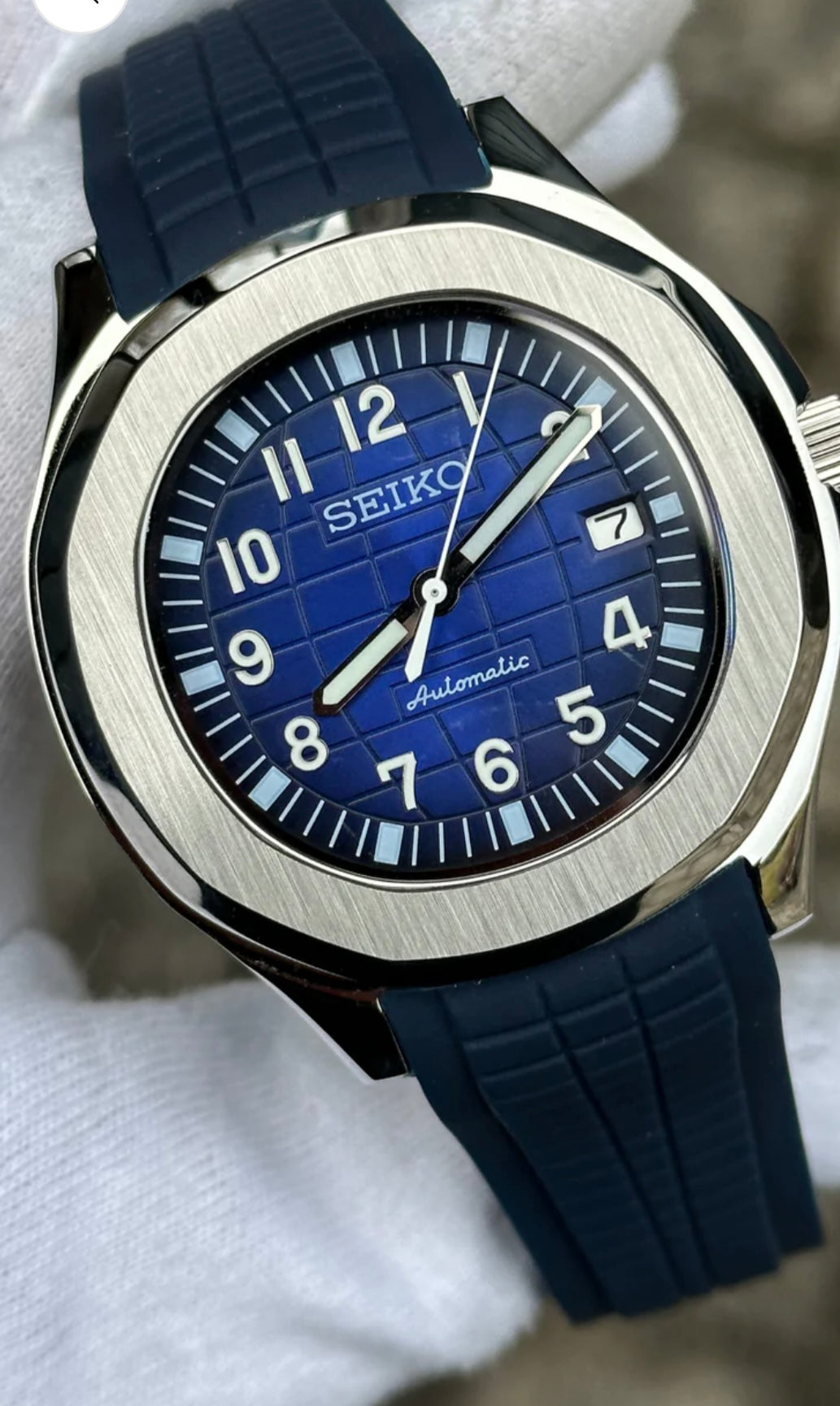 SEIKONAUT NAVY MEN'S MOD WATCH