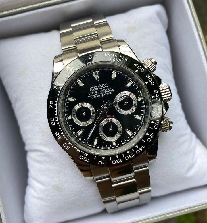 SEIKOTONA CLASSIC BLACK MEN'S WATCH
