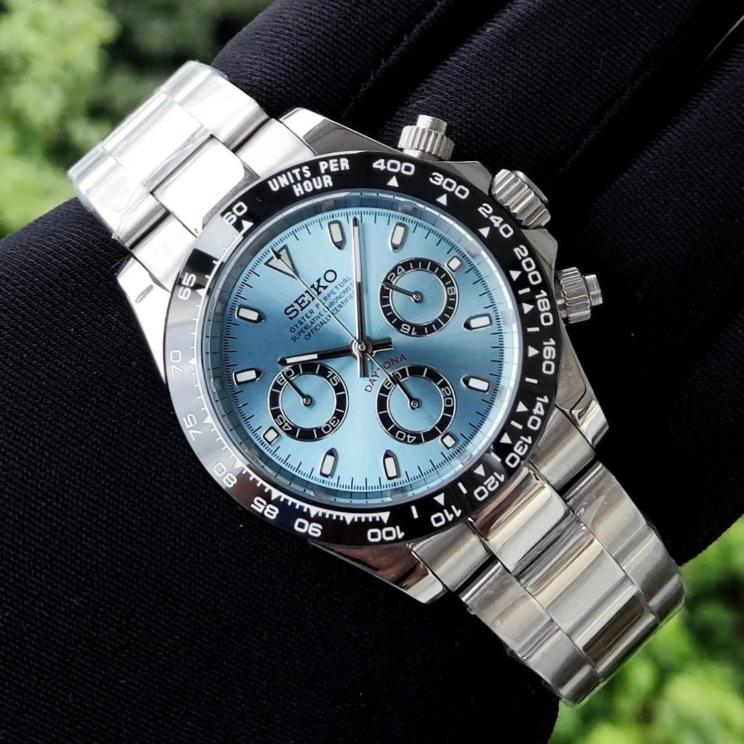 SEIKOTONA BLUE BLACK MEN'S WATCH