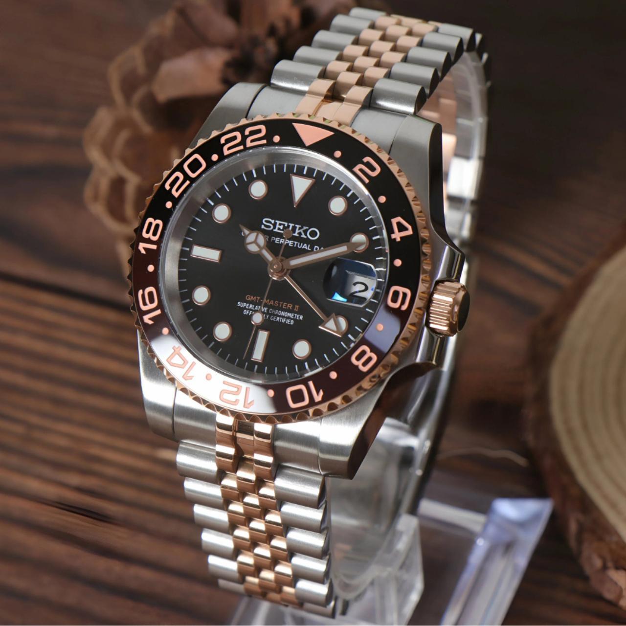 SEIKOGMT BRONZE MEN'S MOD WATCH